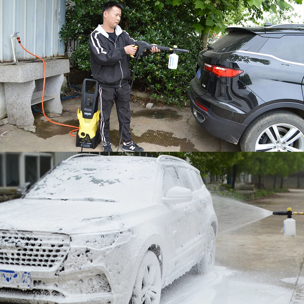 Car foam wash Snow foam lance foam nozzle foam cannon foam generator for Daewoo Hammer Karcher Huter Makita High Pressure Washer