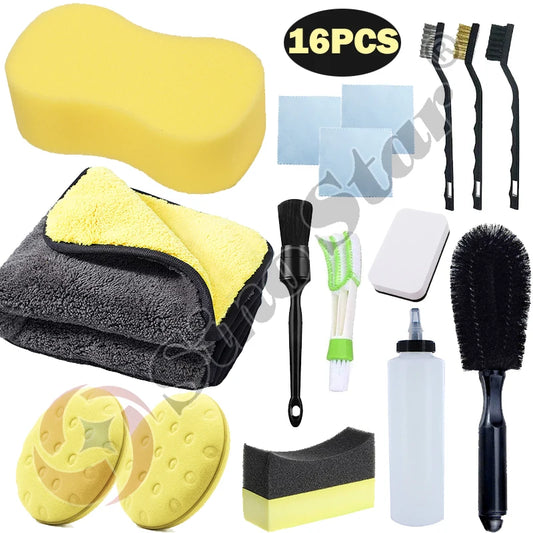 16 Pcs Car Detailing Kit