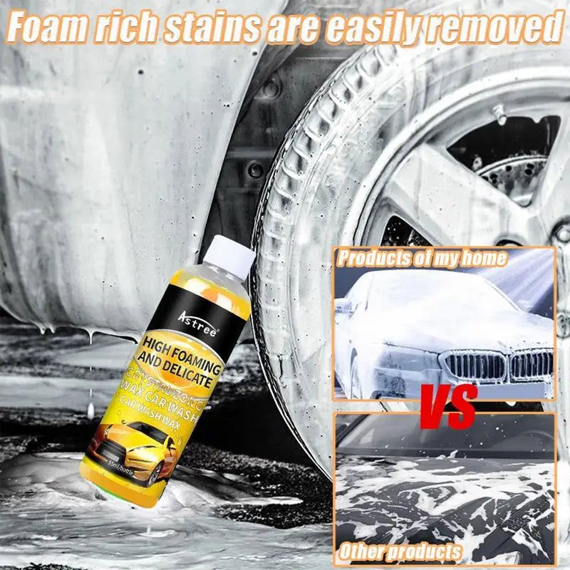 Car Shampoo Powerful Cleaner High Concentration Safe Foam Cleaning Exterior Body Polishing Accessories Ceramic Soap Cleanser